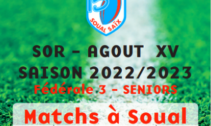 affiche matchs rugby